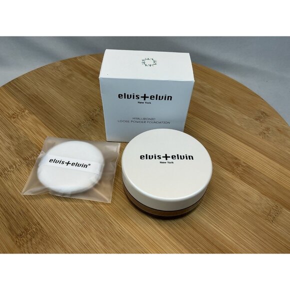 Elvis+Elvin New York Hyaluronic Loose Powder Foundation N20 Color 0.35 oz. NIB - Picture 2 of 3
